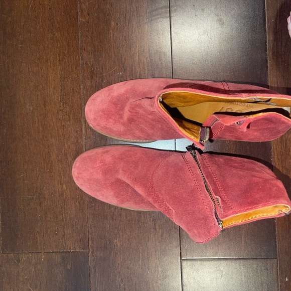 guc madewell 1937 Red Suede Ankle Boots size 7 - Picture 9 of 11